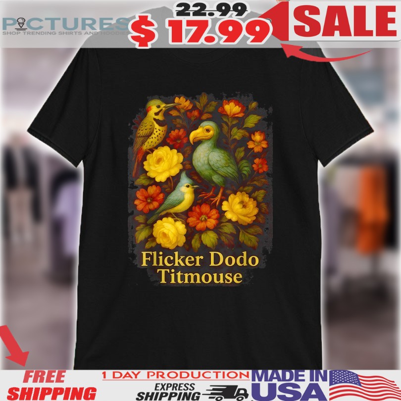 Flicker Dodo Titmouse Floral Shirt