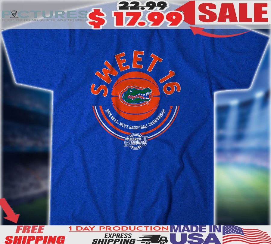 Florida Gators Basketball Sweet Sixteen 2025 NCAA Men's Basketball Championship Shirt