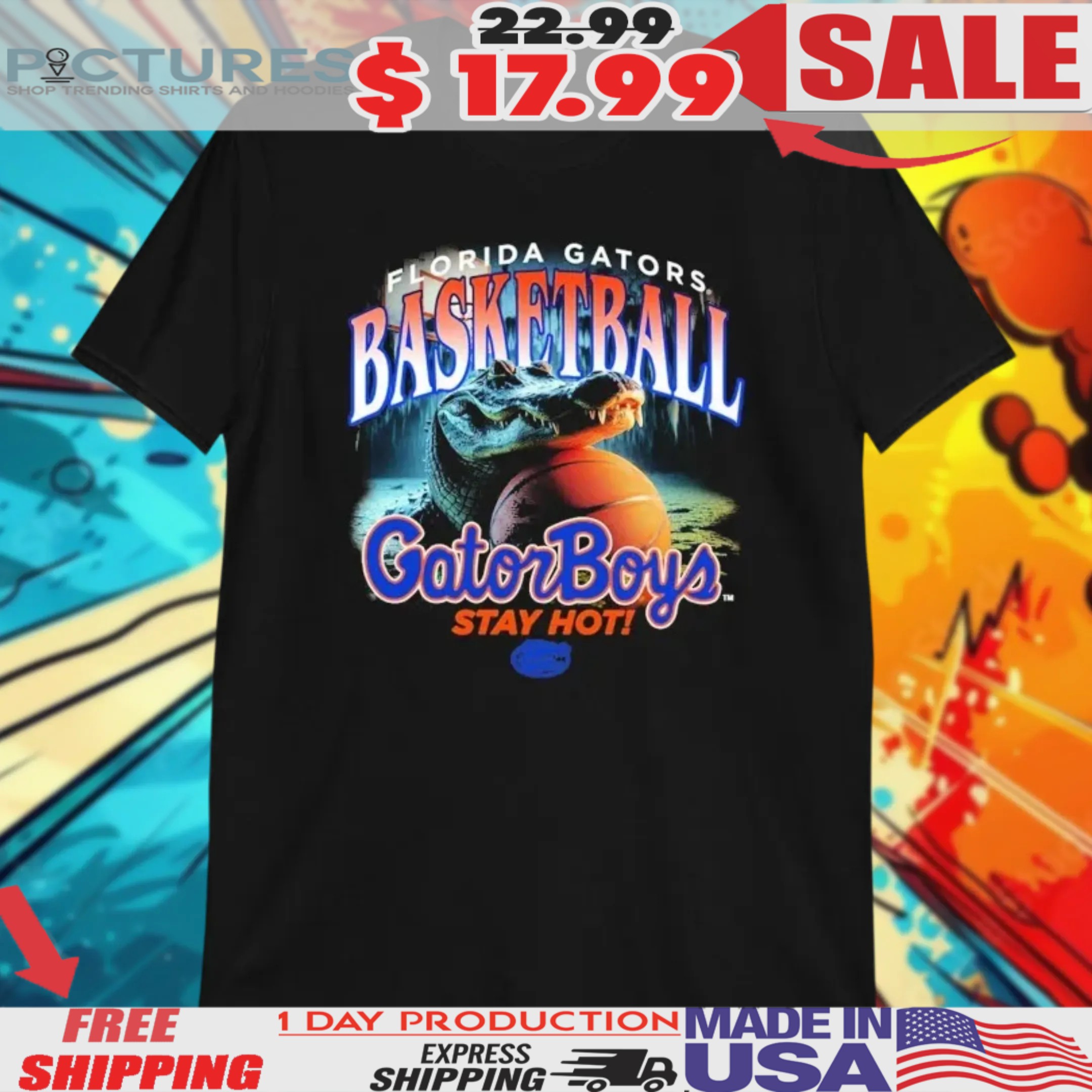 Florida Gators Gator Boys Stay Hot Mascot Shirt