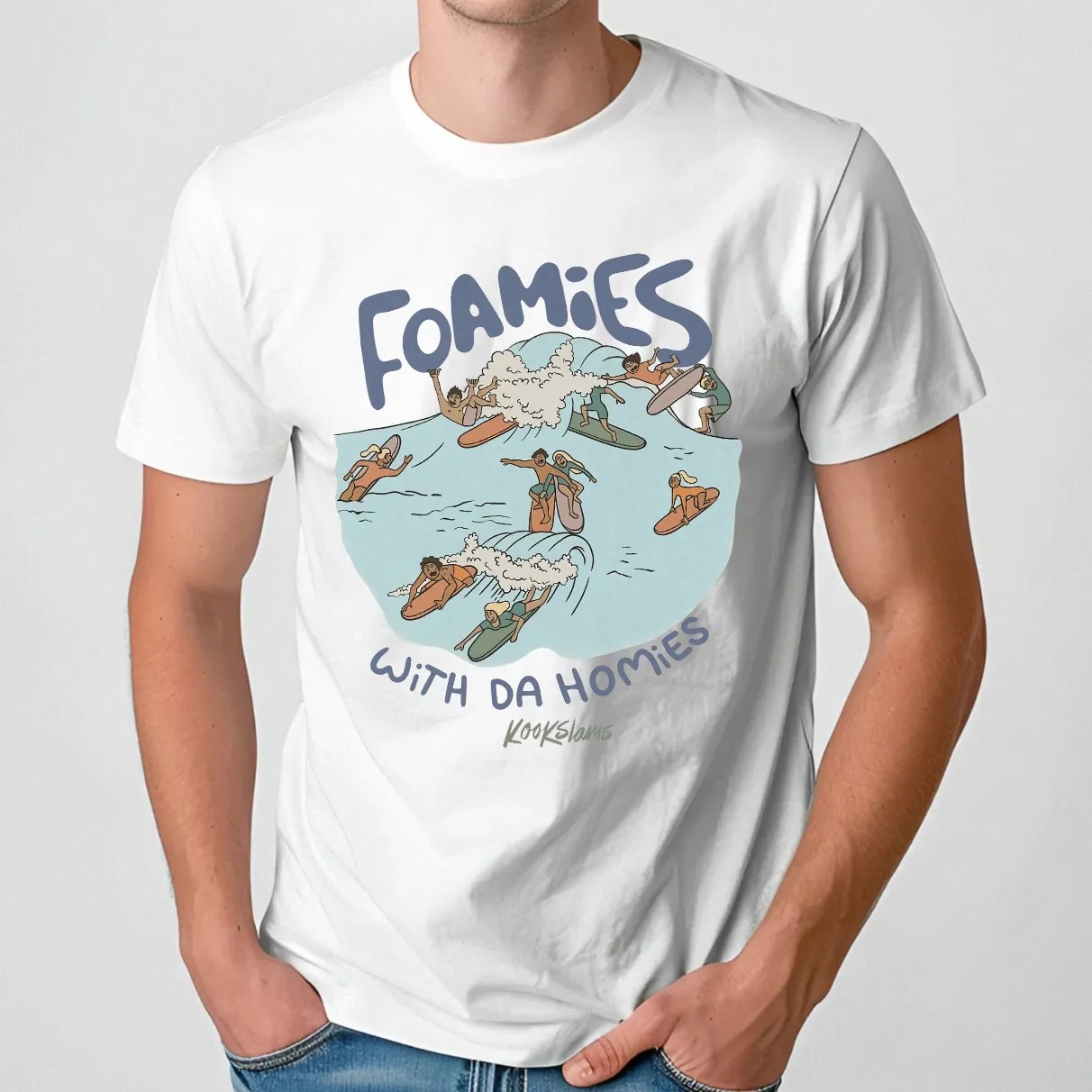 Foamies With The Homies Surf T Shirt