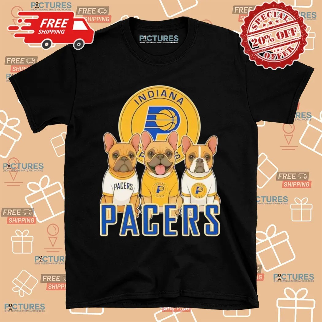 French Bulldog Indiana Pacers NBA Playoffs 2025 T Shirt