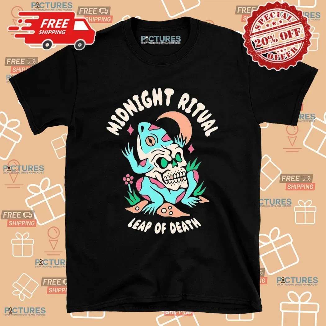 Frog Skull Midnight Ritual Leap Of Death T Shirt