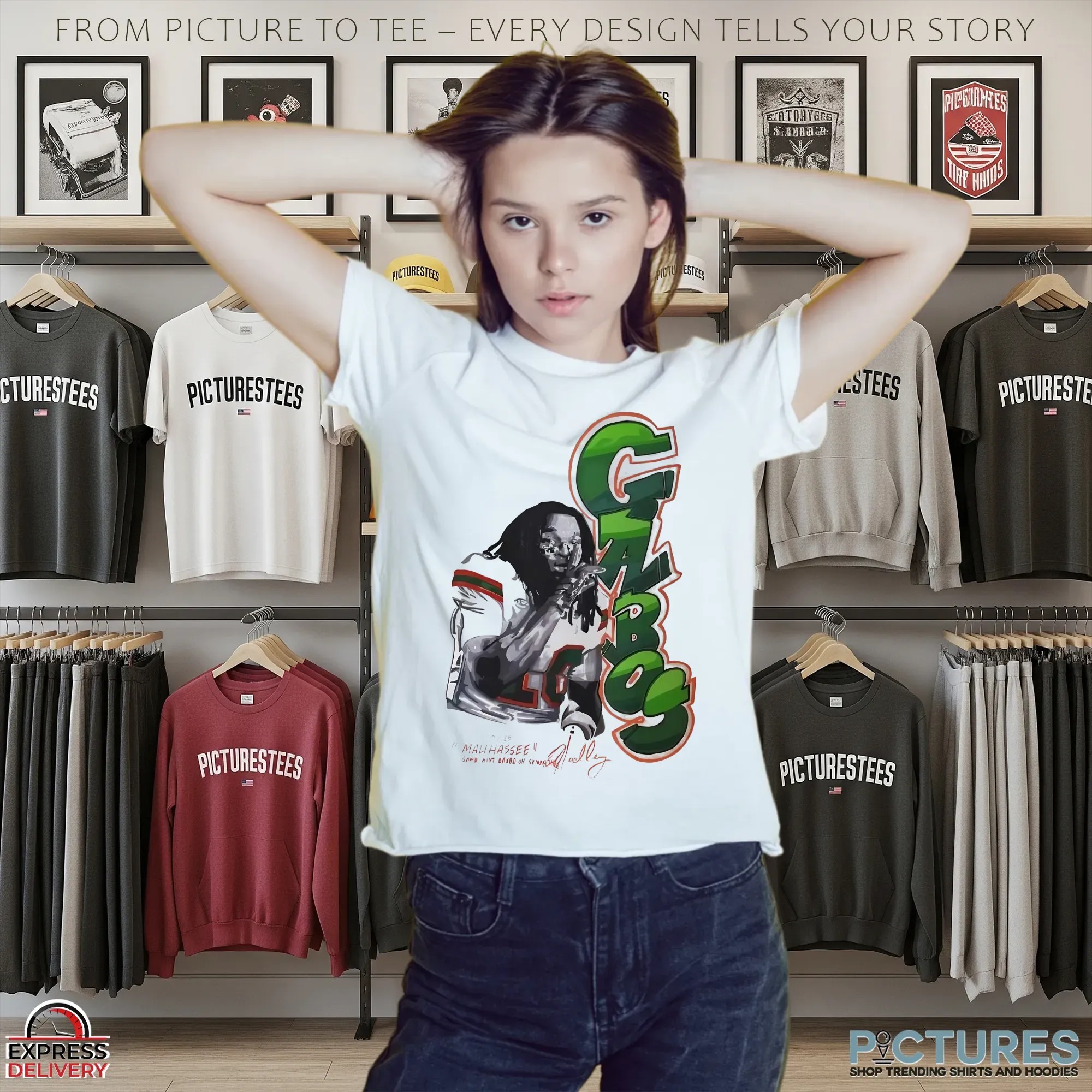 Gabos Malachi Toney Malihassee Miami Hurricanes Signature T Shirt 9 Gabos Malachi Toney Malihassee Miami Hurricanes Signature T Shirt