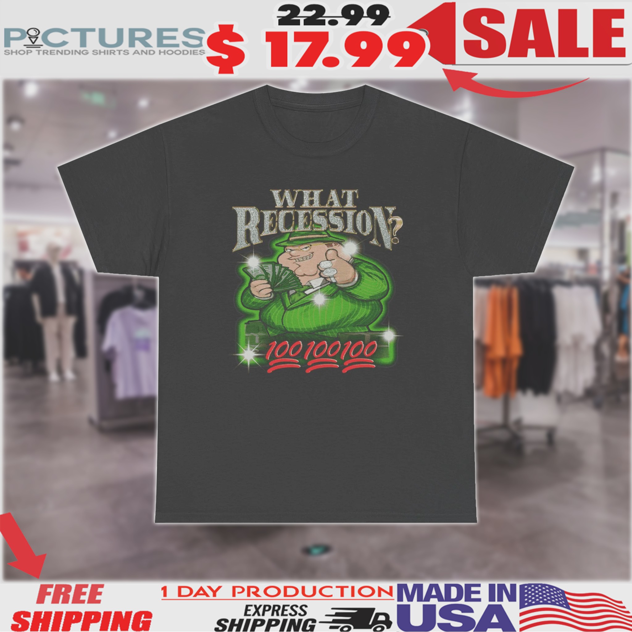 Gangster Peter What Recession 100 Shirt