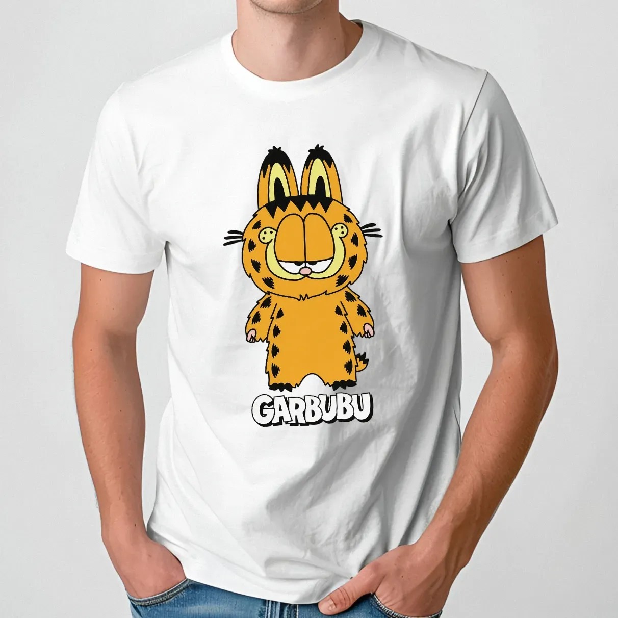 Garbubu Garfield Labubu Meme T Shirt