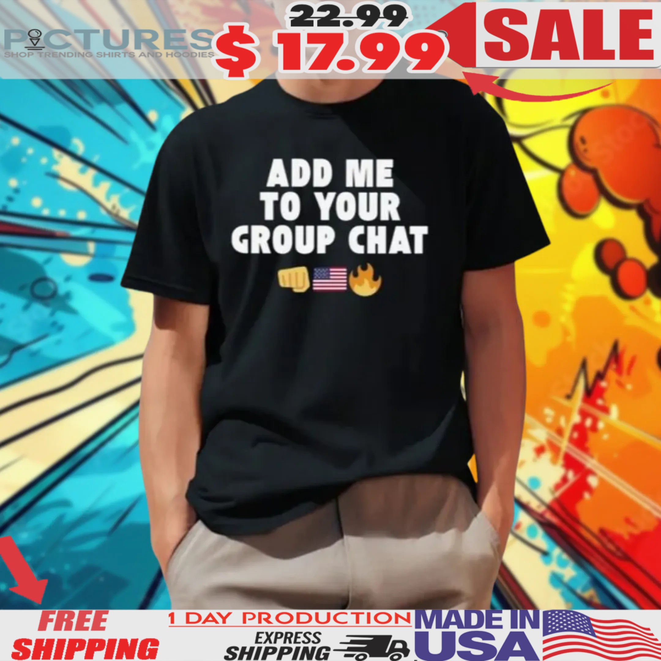 Gary Whitta Add Me To Your Group Chat Shirt