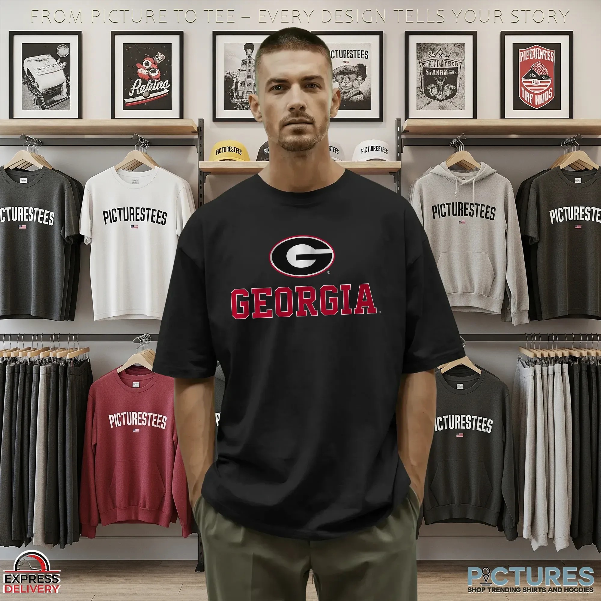 Georgia Bulldogs Primary Logo 2025 T Shirt