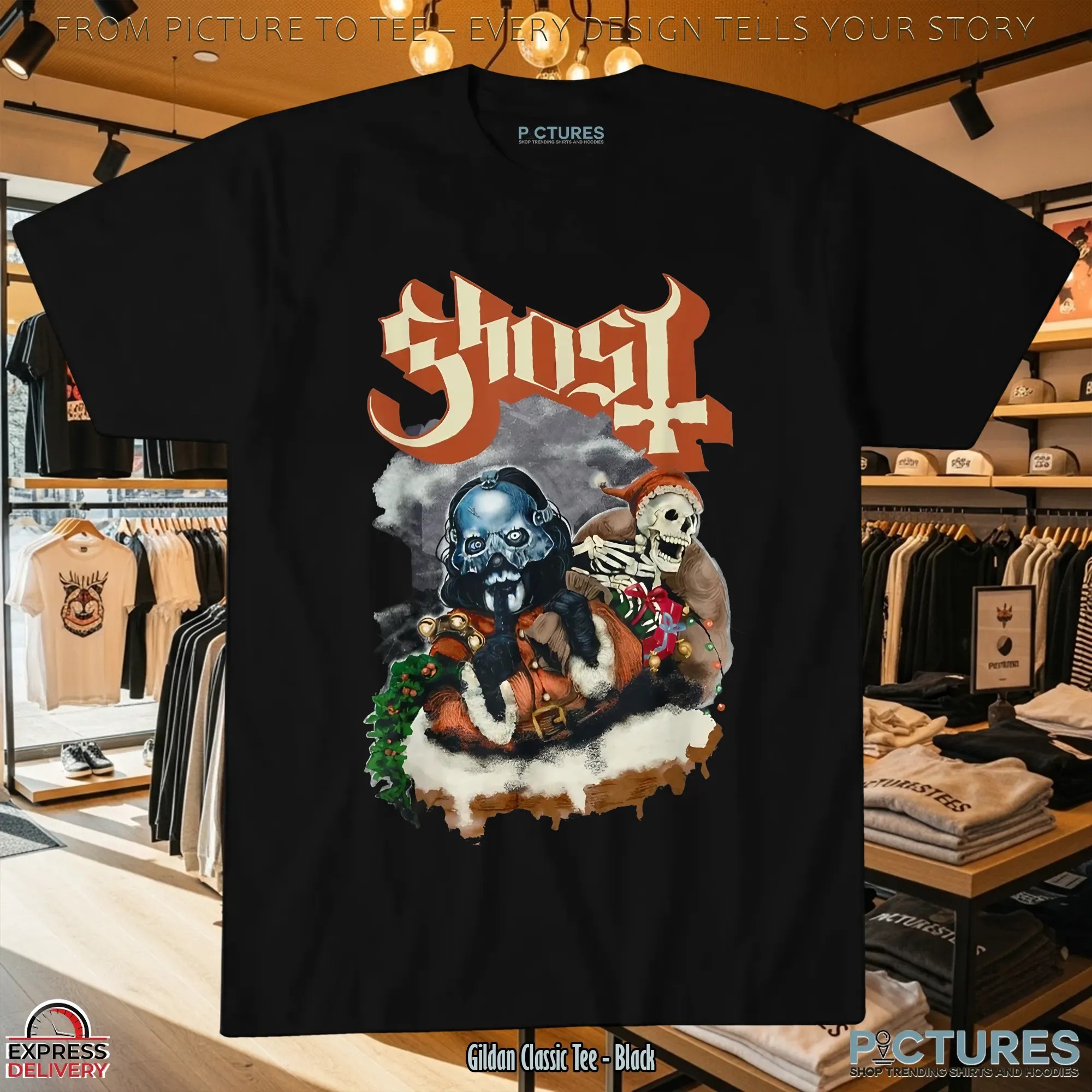 Ghost Papa Emeritus Skeleton Chrismas T Shirt 8 Ghost Papa Emeritus Skeleton Chrismas T Shirt