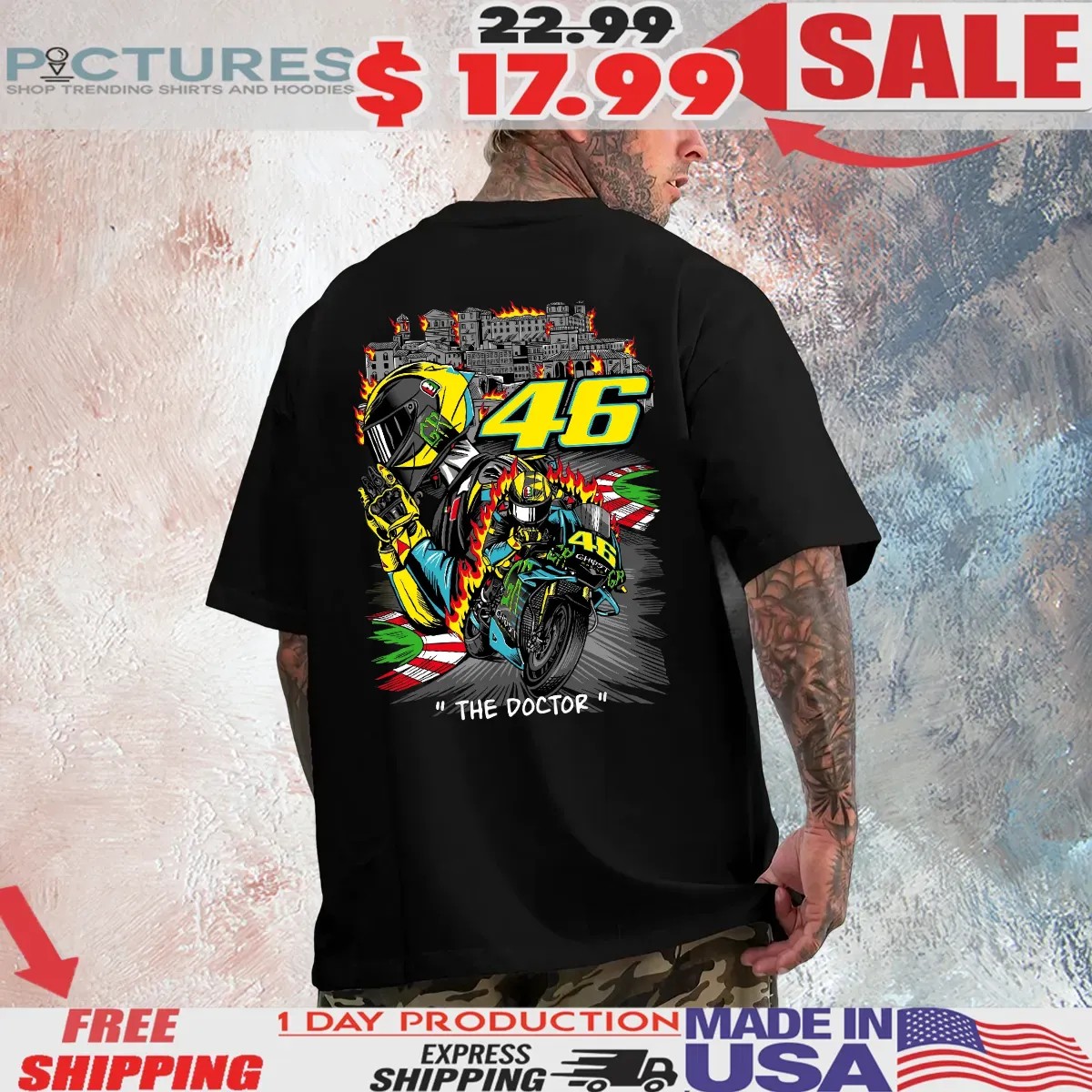 Ghost Racing The Doctor 46 T Shirt 5 Ghost Racing The Doctor 46 T Shirt