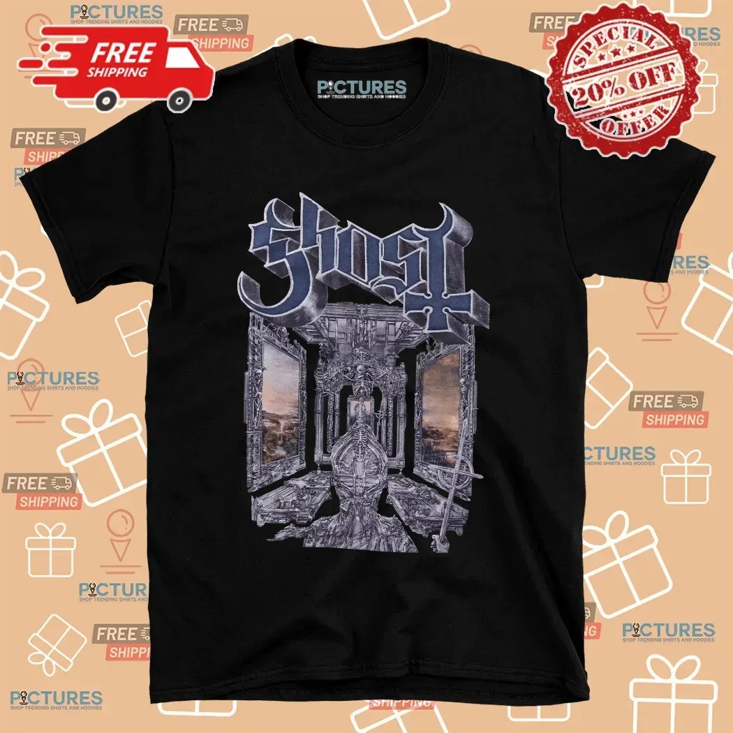 Ghost Skeletá Glitter T Shirt 8 Ghost Skeletá Glitter T Shirt