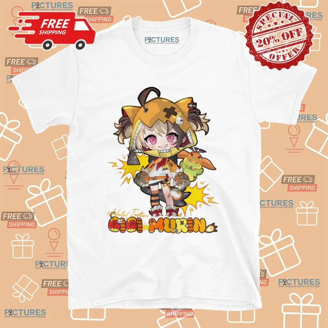 Gigi Murin Holo Justice Hololive Fan Name T Shirt