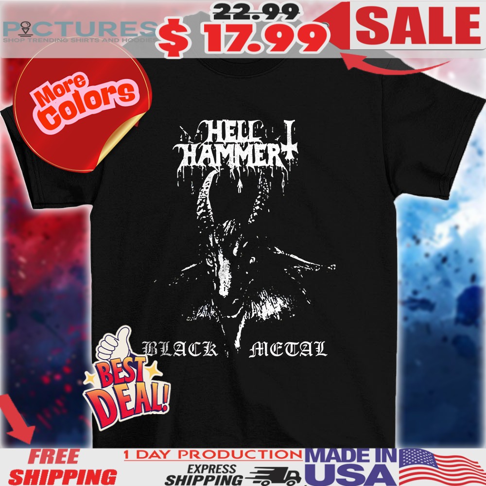 Goat Hell hammer black metal shirt