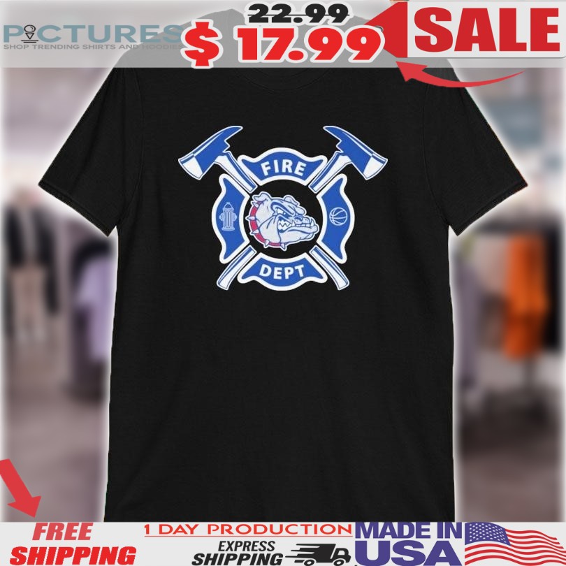 Gonzaga Bulldogs Fire Dept Firefighter Mascot Shirt