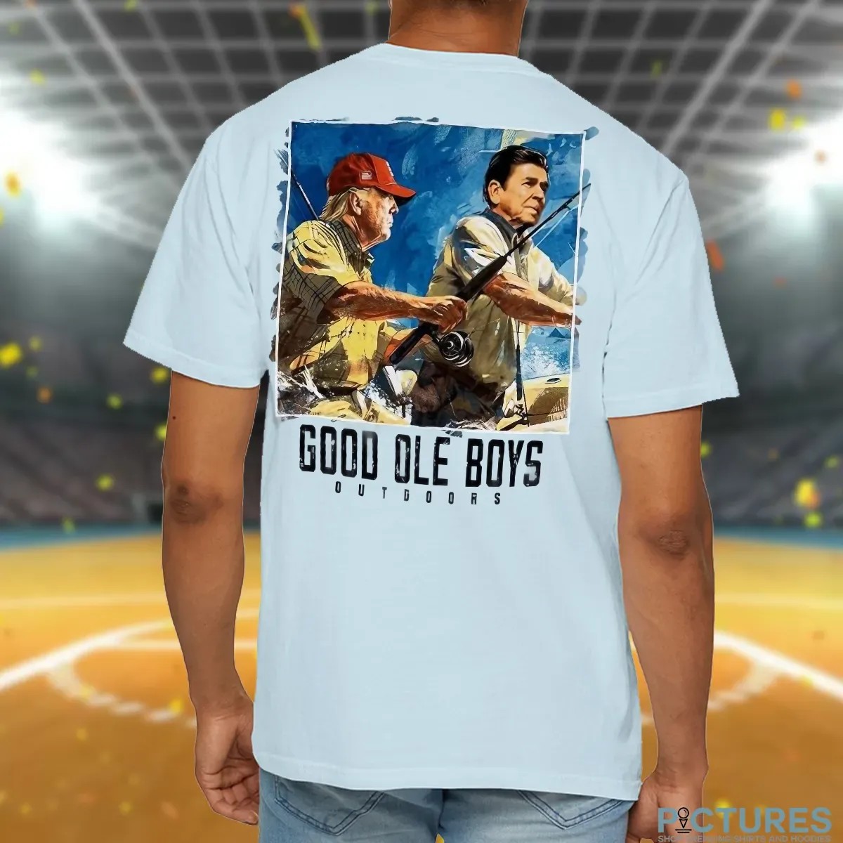 Good Ole Boys Trump Reagan Saltwater Fishing T Shirt