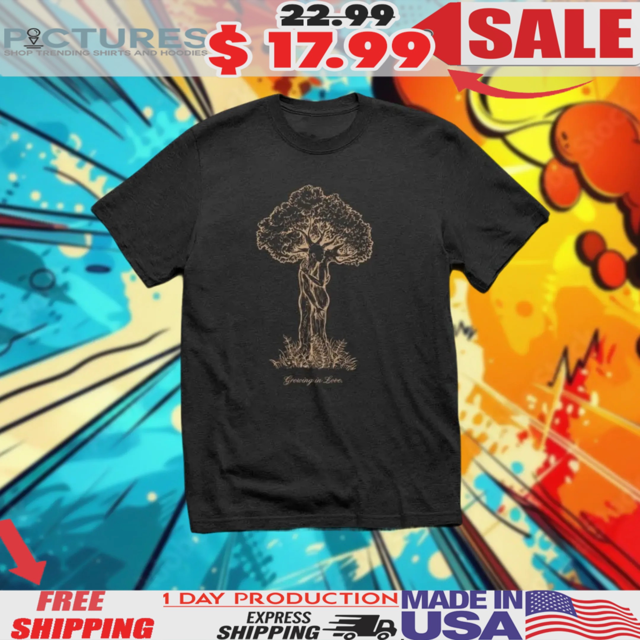 Growing In Love Texas Trees Foundation Shirt