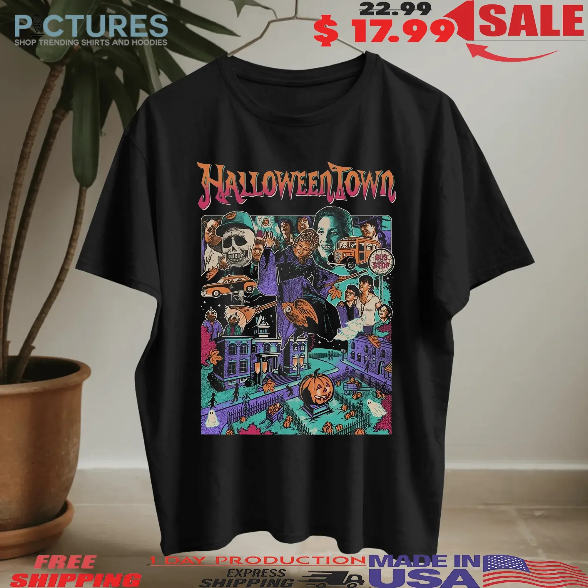 Halloweentown Movie Graphic Retro Halloween Costume T Shirt