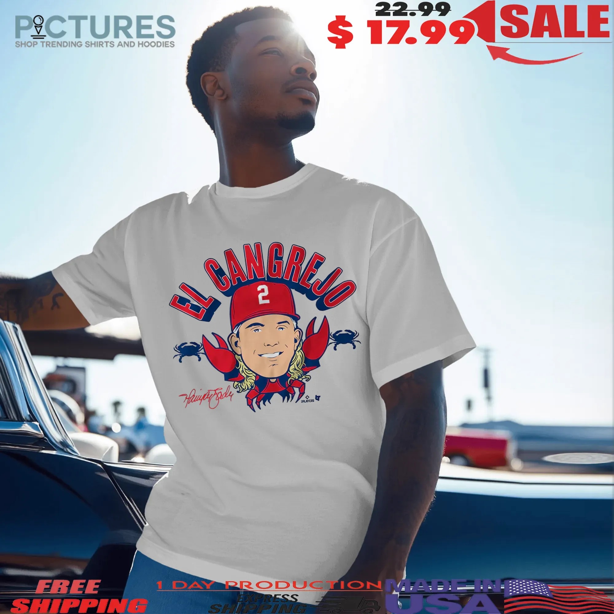 Harrison Bader El Cangrejo Crab T Shirt