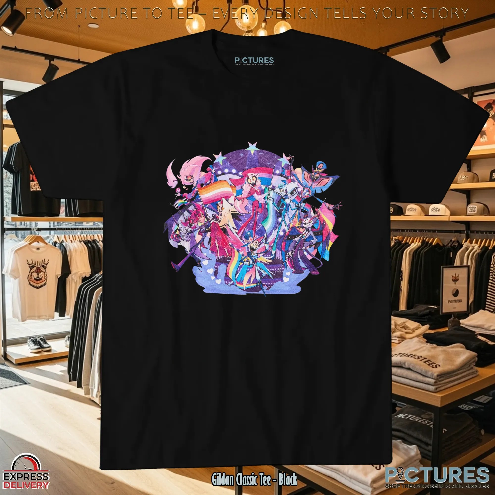 Hazbin Hotel Pride LGBTQIA+ T Shirt 8 Hazbin Hotel Pride LGBTQIA+ T Shirt