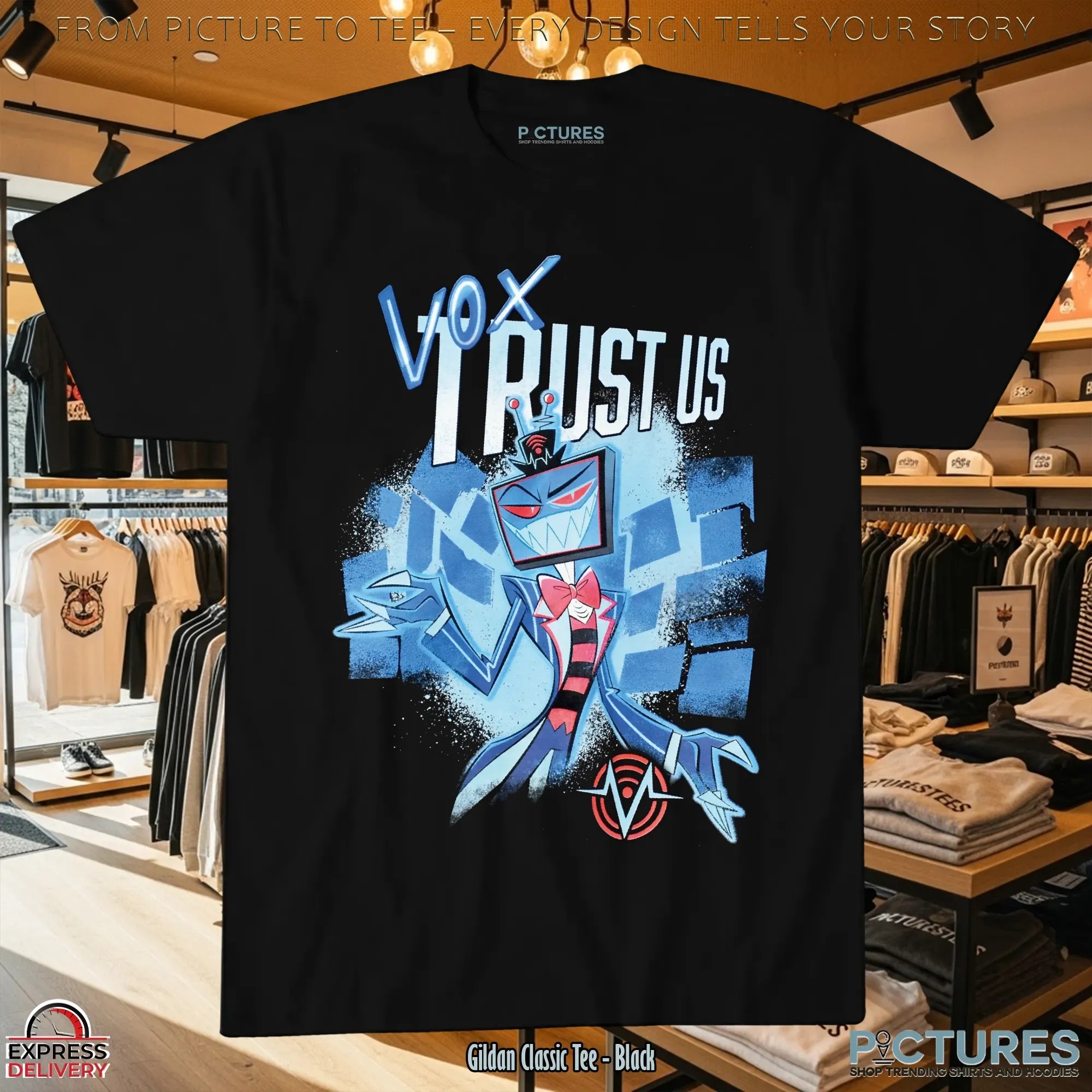 Hazbin Hotel Vox Trust Us 2025 T Shirt