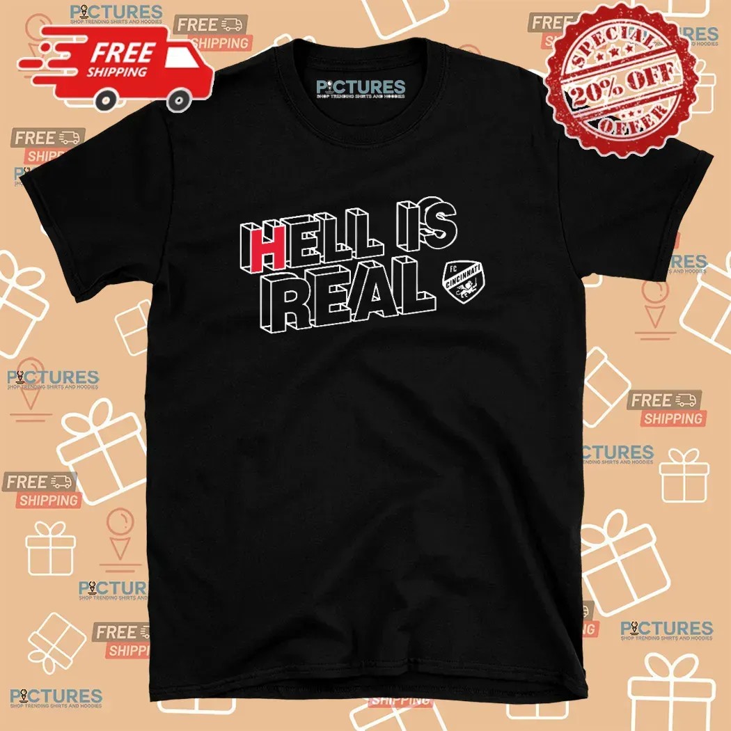 Hell Is Real Coordinates Cincinnati Columbus T Shirt