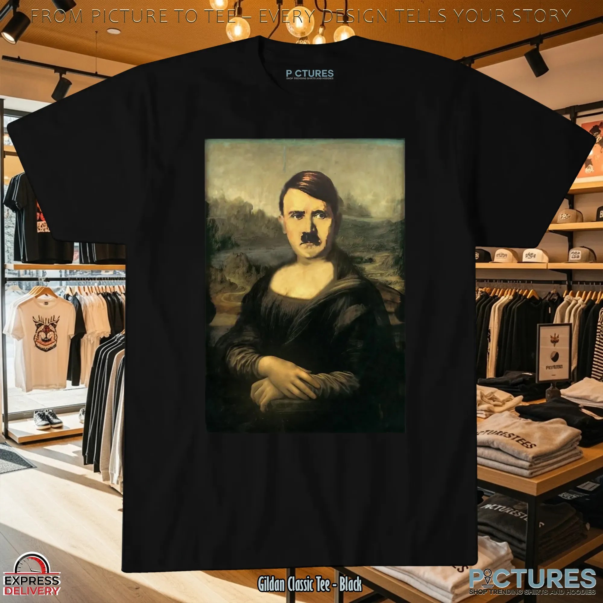Hitler Mona Lisa Meme T Shirt