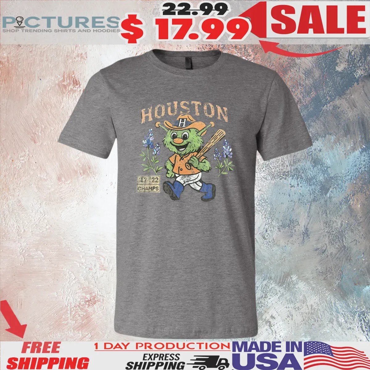 Houston Astros Baseball Mascot Champ T Shirt