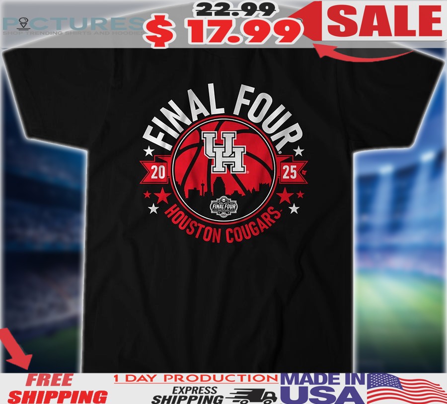 Houston Cougars 2025 Final Four Basketball UH logo Shirt