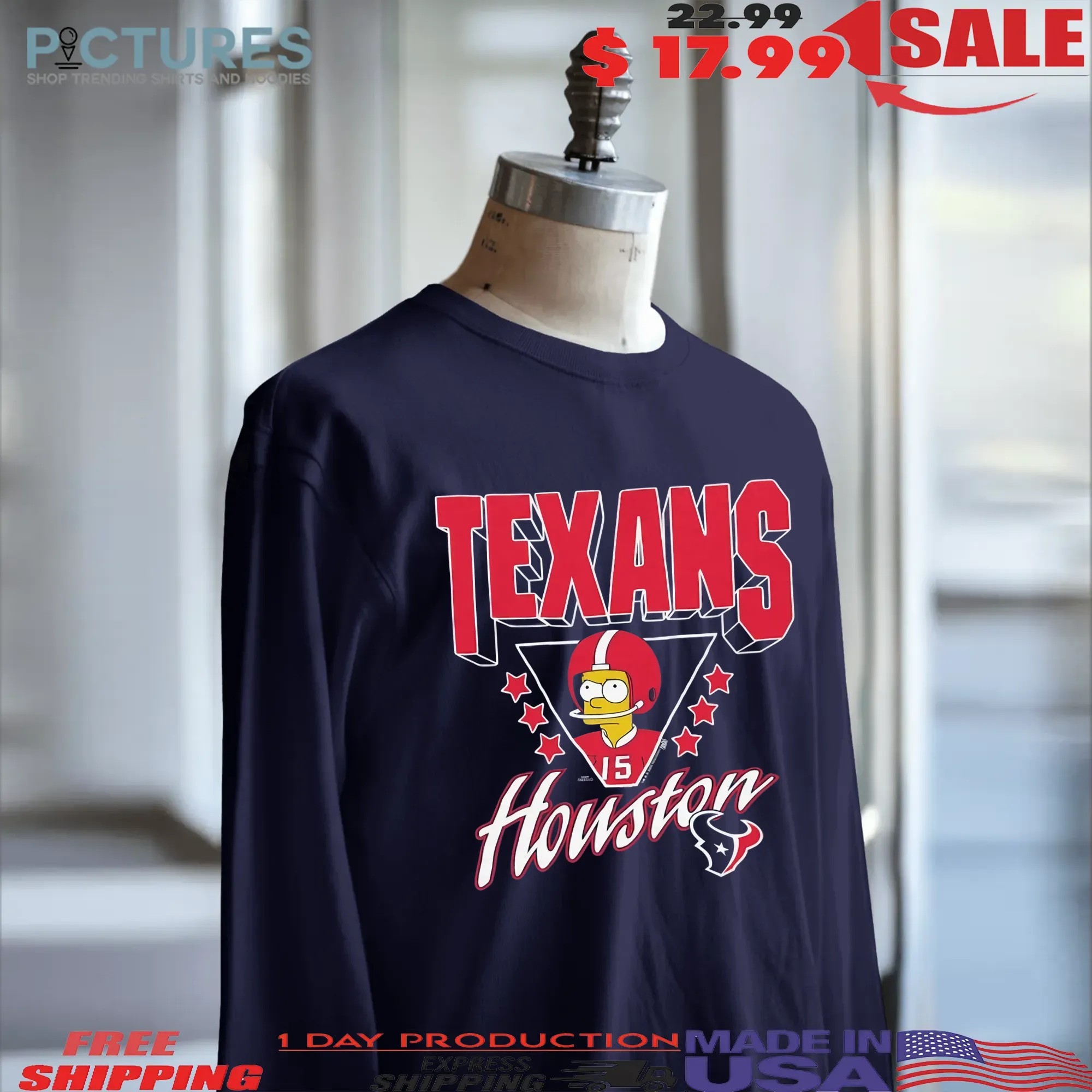 Houston Texans football The Simpsons Mashup T Shirt