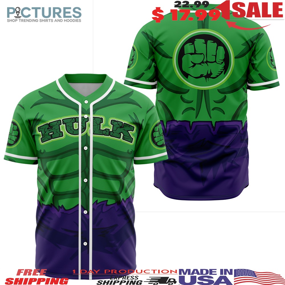 Hulk Marvel Baseball Jersey