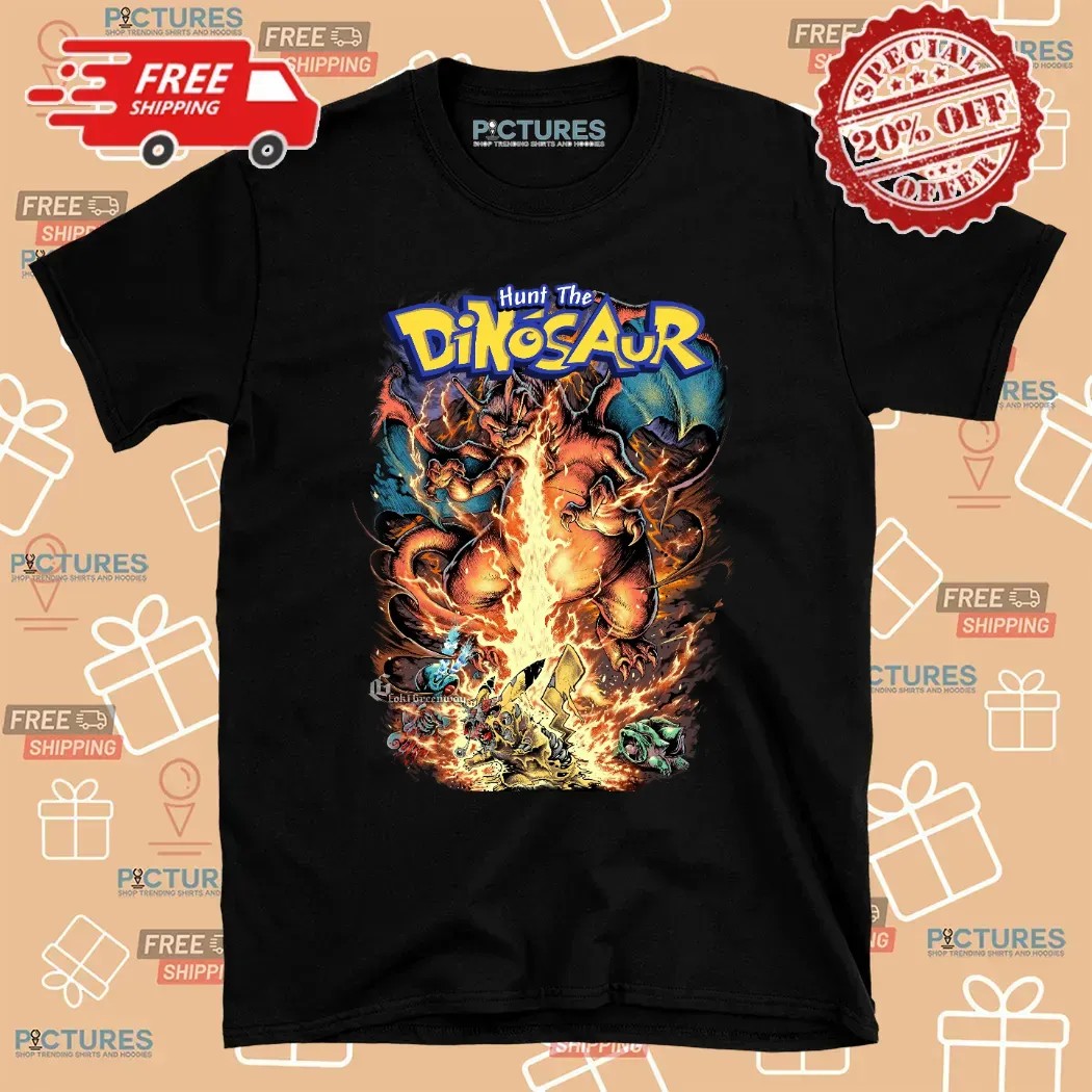 Hunt The Dinosaur Pokemon T Shirt