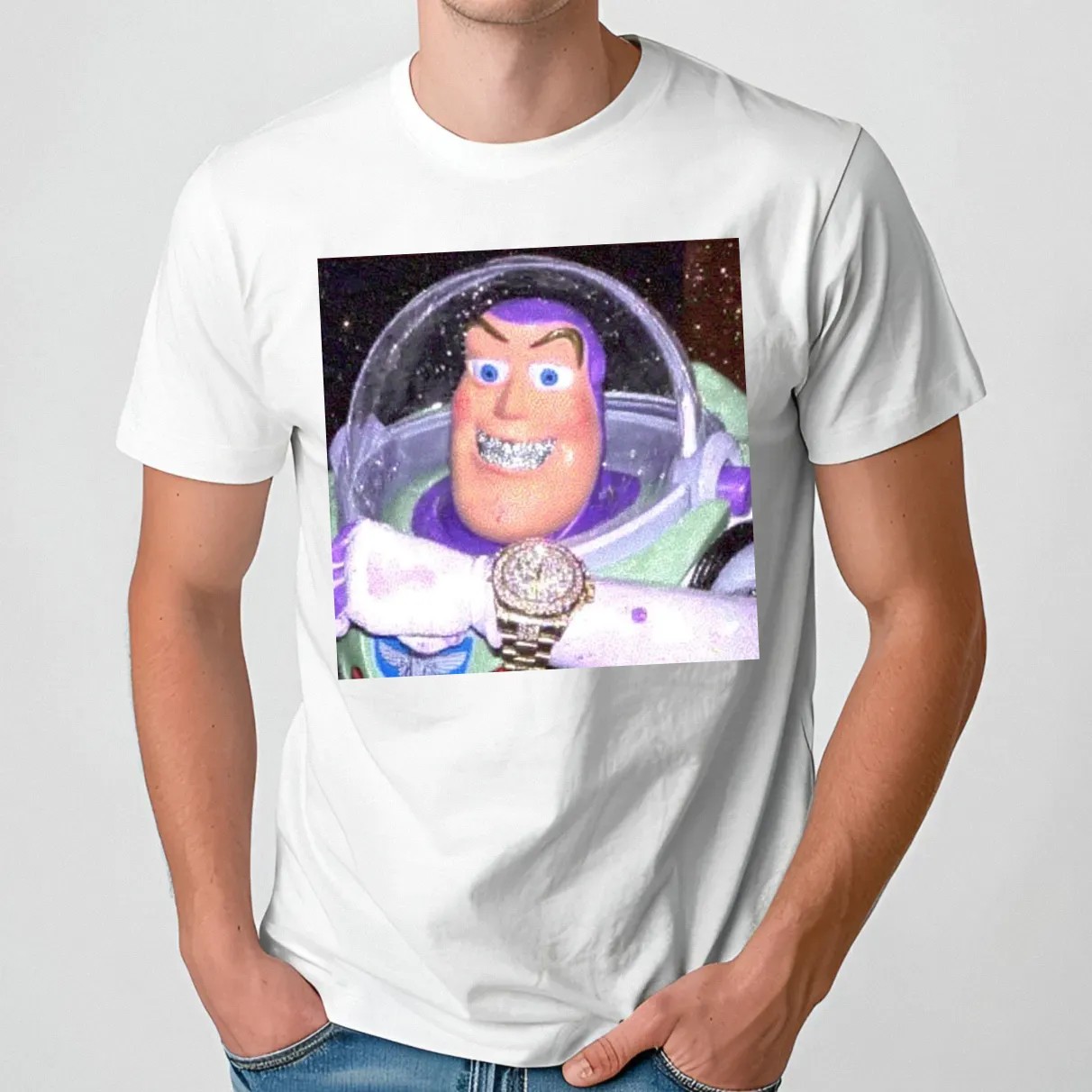 Huzz Brightyear Bust Down T Shirt