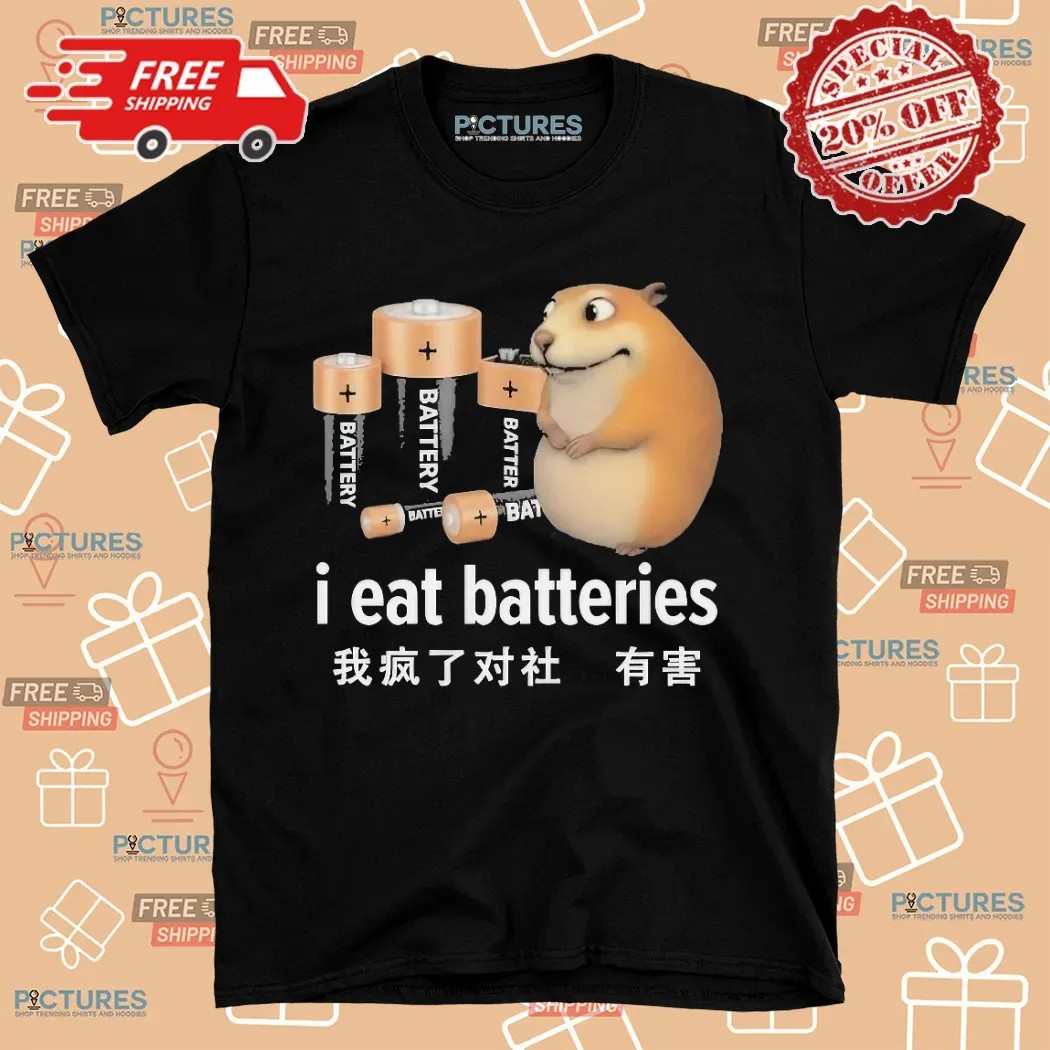 I Eat Batteries Chinese Shirt