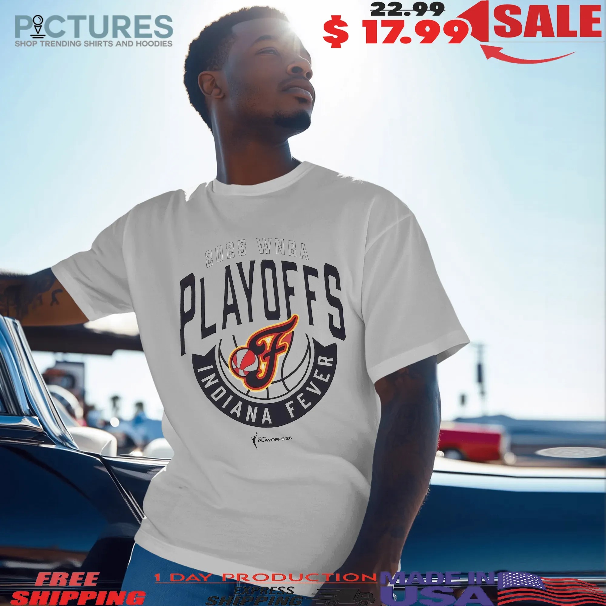 Indiana Fever 2025 WNBA Playoff T Shirt