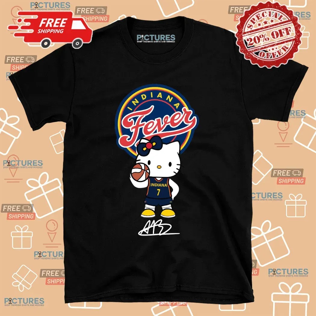 Indiana Fever Boston Hello Kitty Signature T Shirt