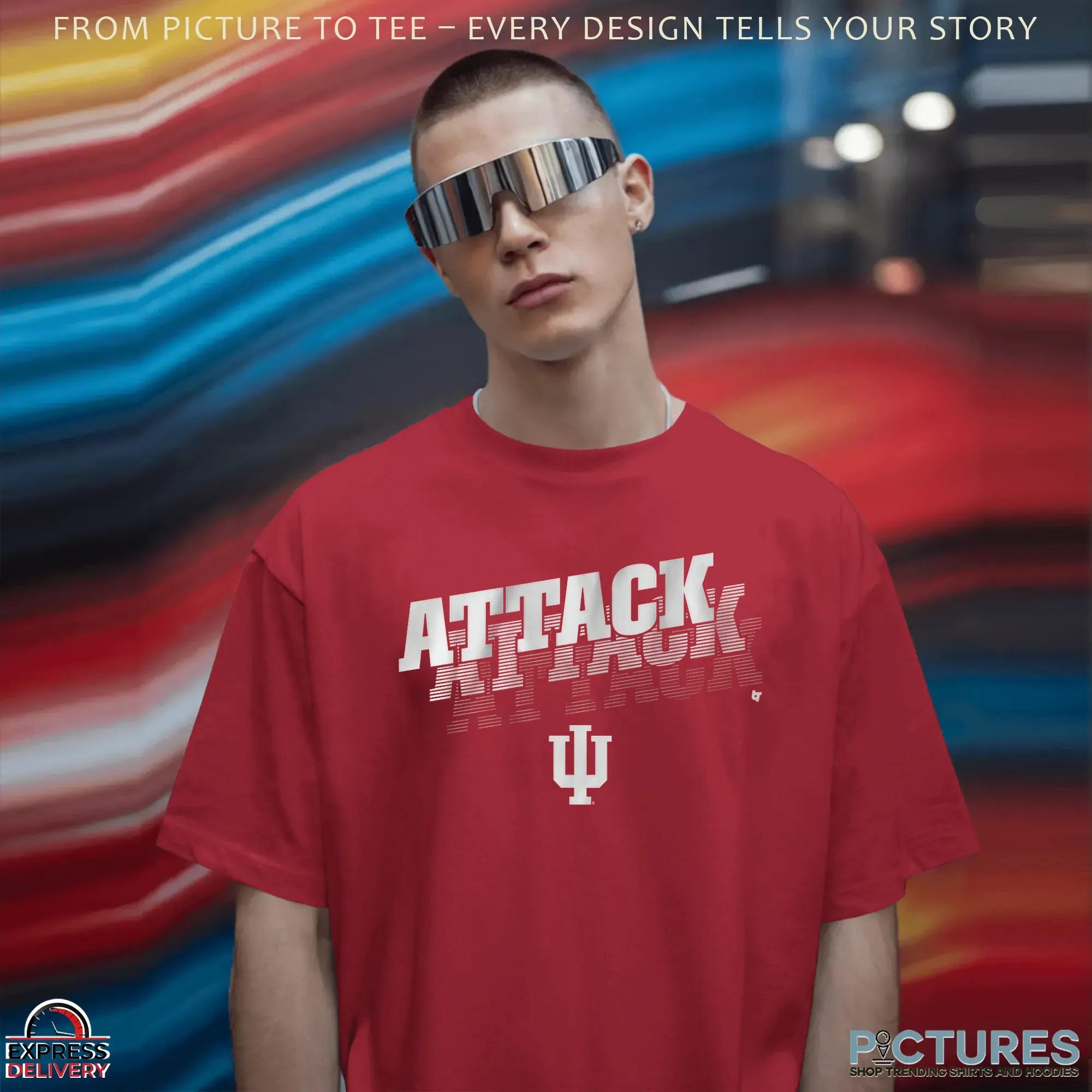 Indiana Hoosiers Football Attack Attack Attack Statement T Shirt