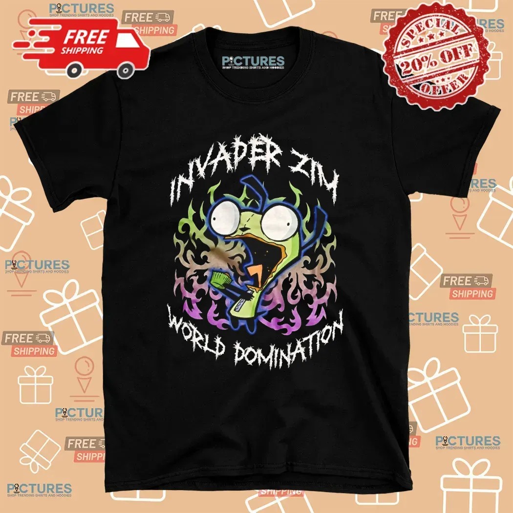 Invader Zim World Domination Graphic T Shirt