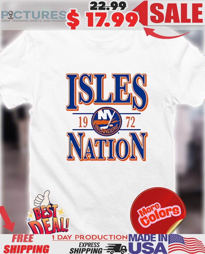 Isles Nation 1972 New York Islanders Hockey shirt