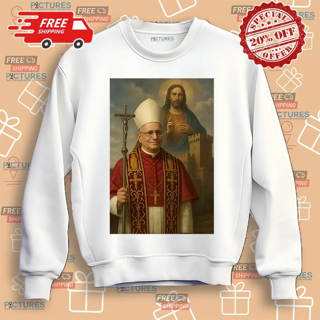 Jesus Christ New Pope Leo  XIV AI Shirt