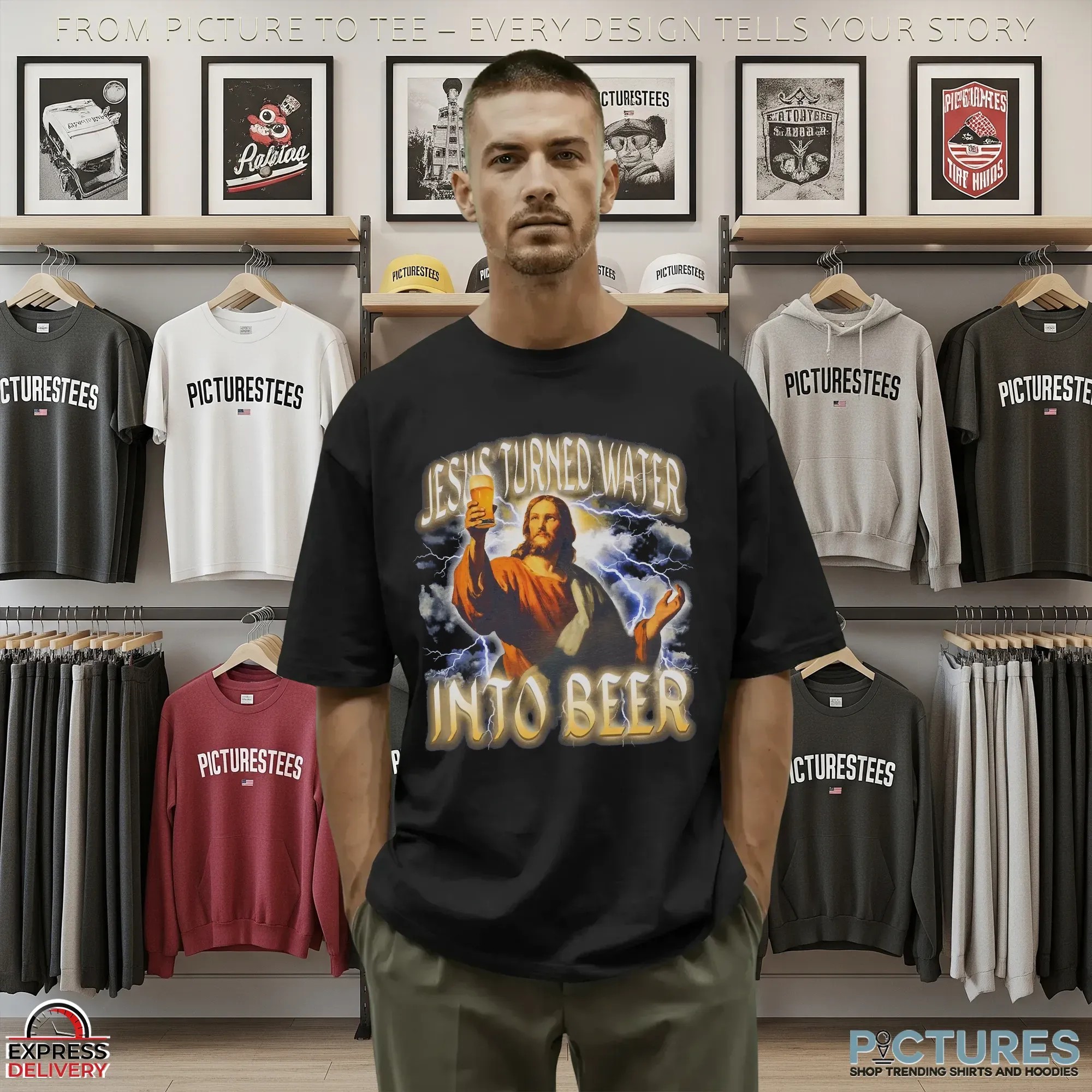 Jesus Turned Water Into Beer Bootleg T Shirt 9 Jesus Turned Water Into Beer Bootleg T Shirt