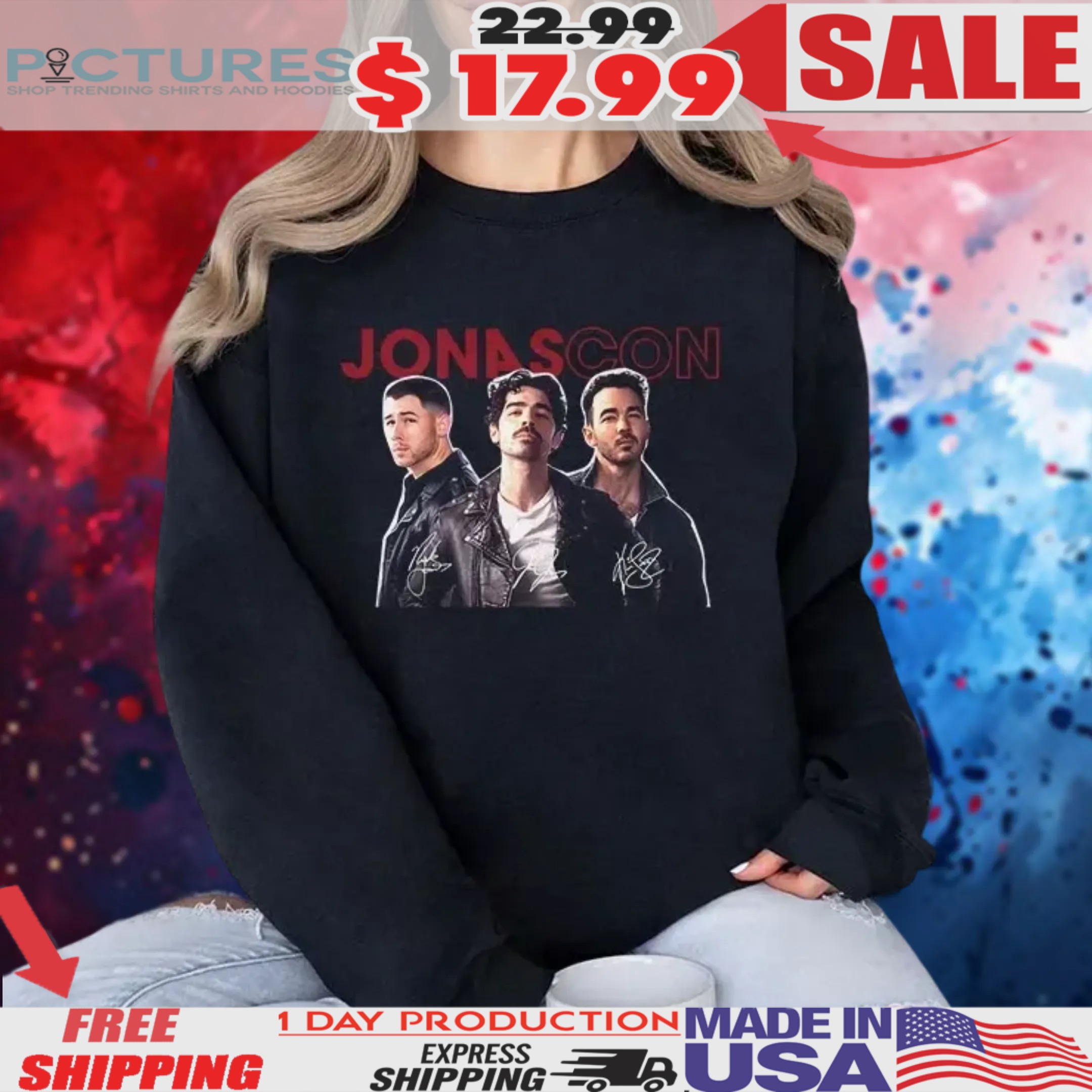 JonasCon Souvenir Jonas Brothers Signature Shirt