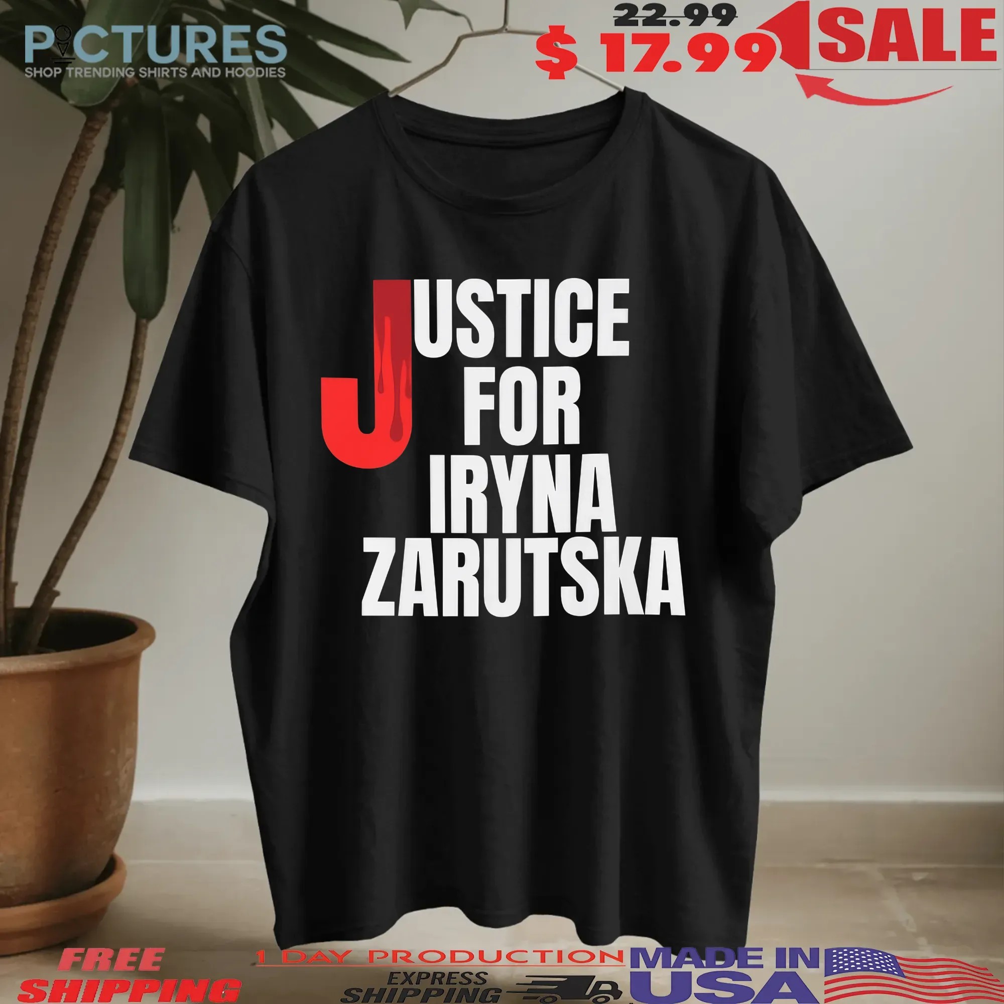 Justice For Iryna Zarutska T Shirt