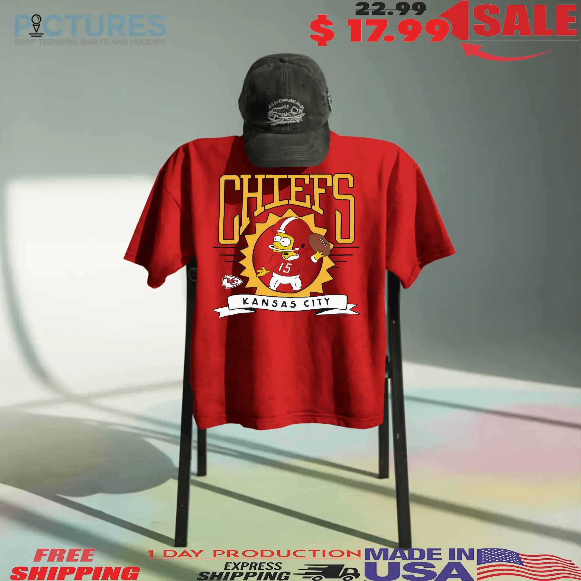 Kansas City Chiefs Football The Simpsons Mashup T Shirt