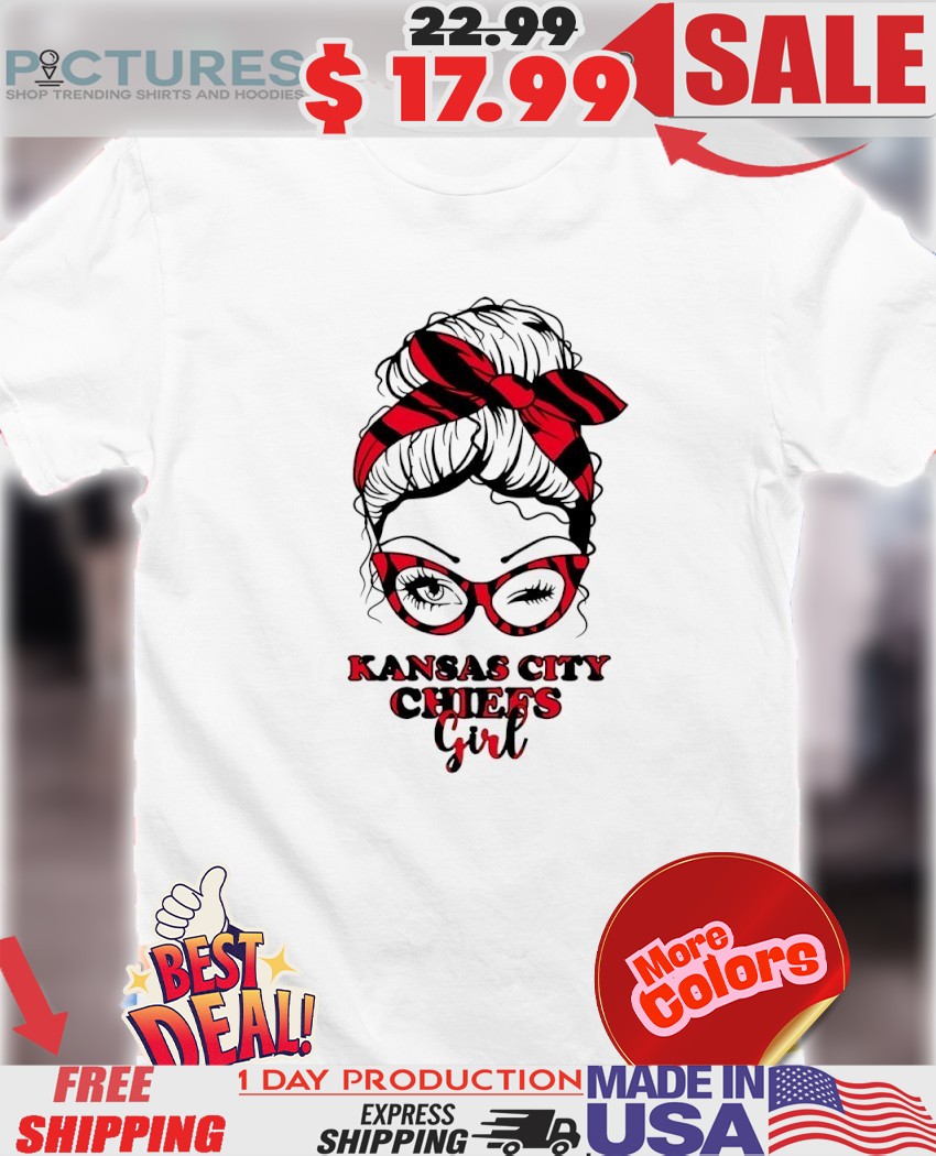 Kansas City Chiefs Girl Messy Bun shirt