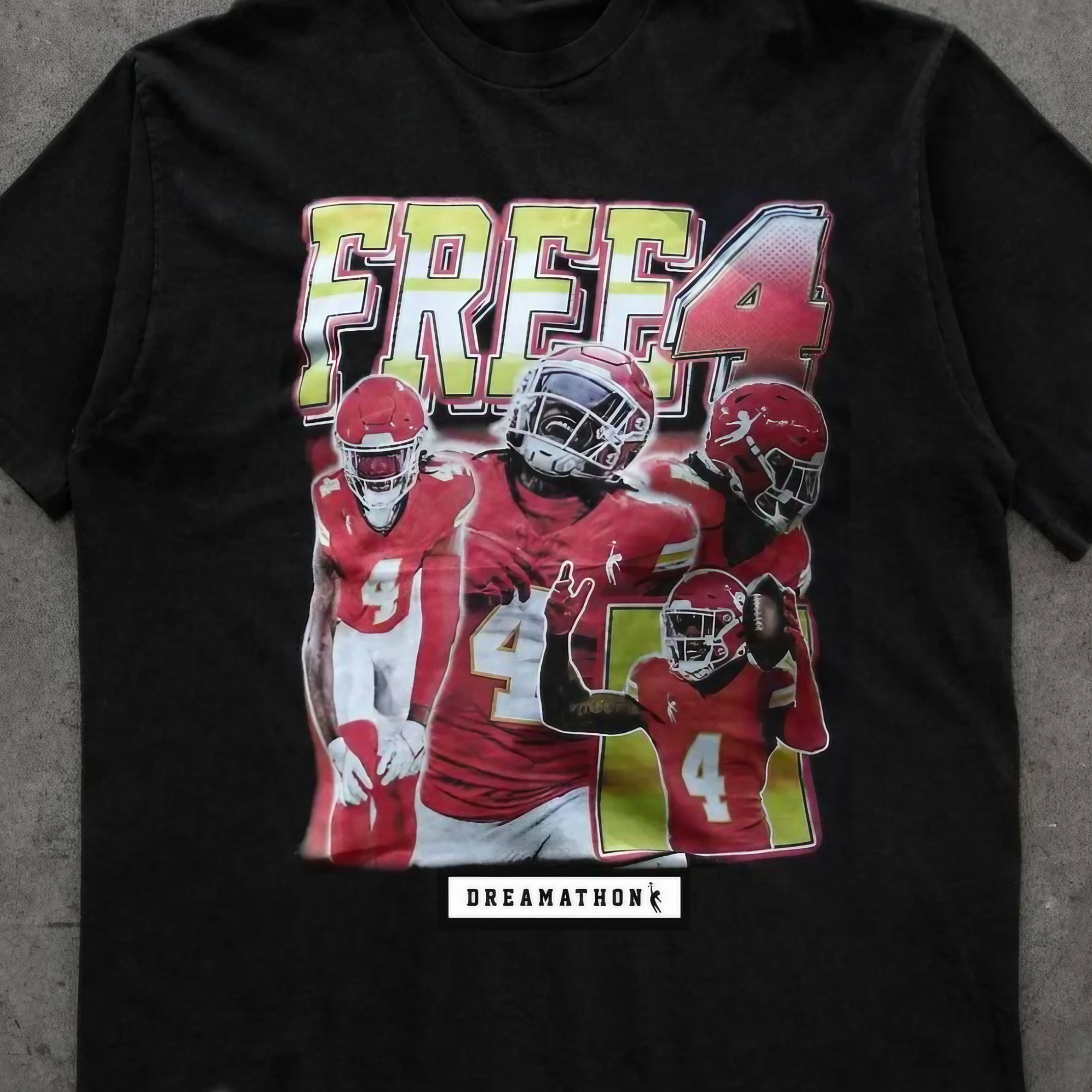 Kansas City Chiefs Rashee Rice Free 4 Dreamathon Bootleg T Shirt