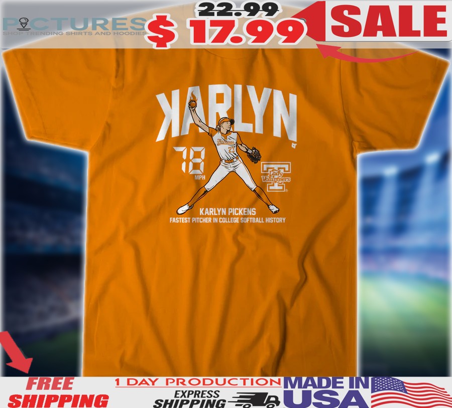Karlyn Pickens Tennessee Lady Volunteers Softball Backwards K Shirt
