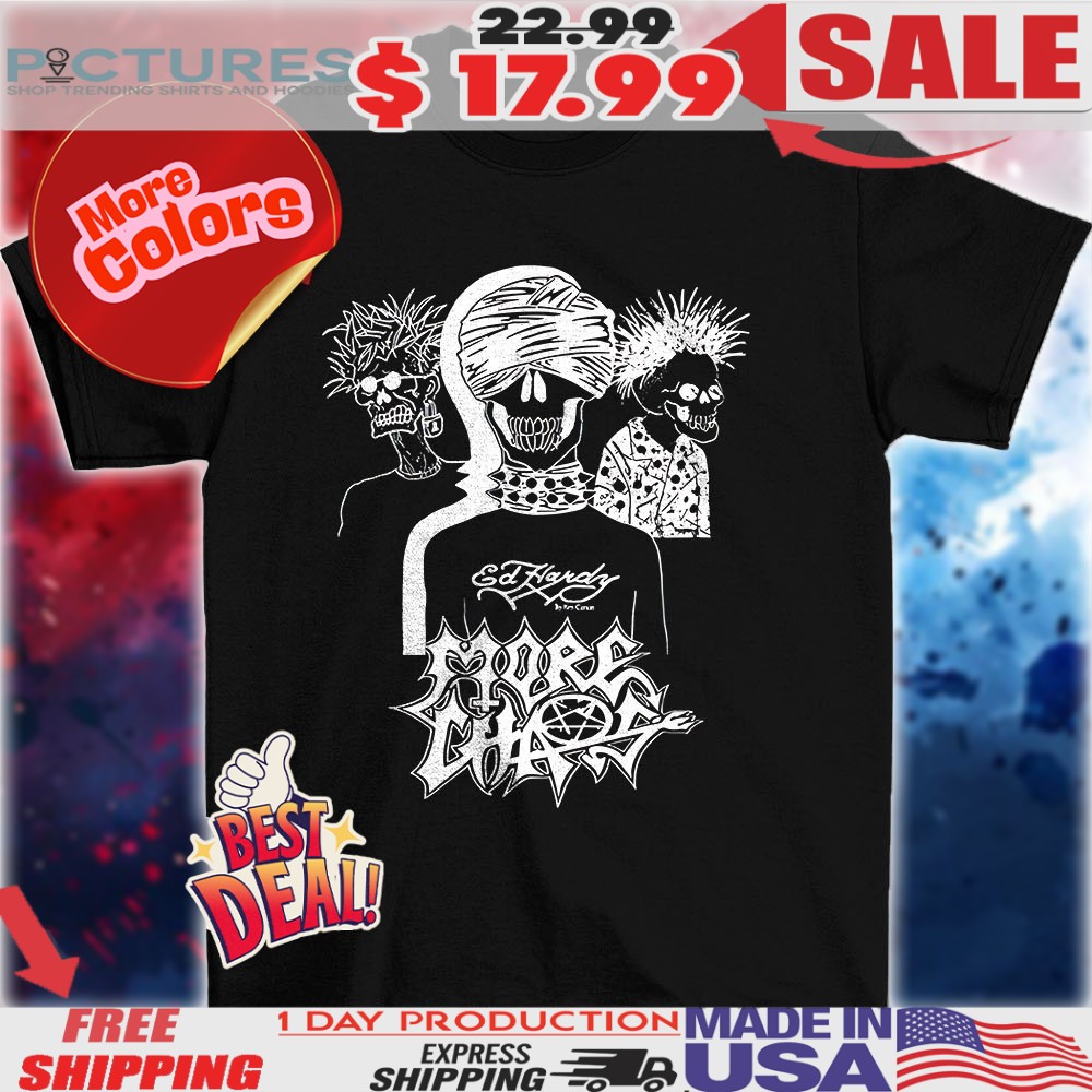 Ken Carson Ed Hardy X More Chaos and Friends skeleton shirt 1 Ken Carson Ed Hardy X More Chaos and Friends skeleton shirt