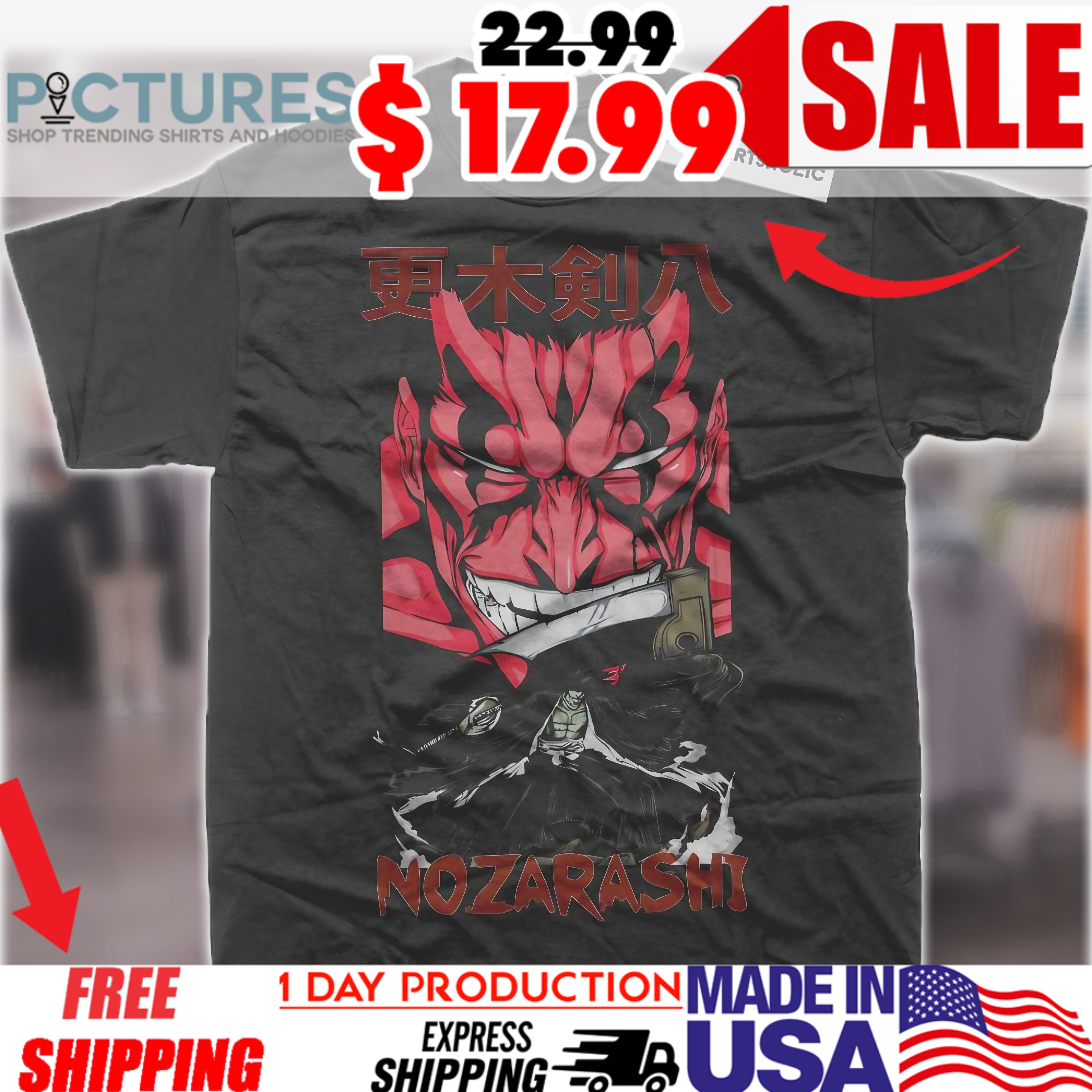Kenpachi Zaraki Demon Face Bleach Anime Graphic Shirt 1 Kenpachi Zaraki Demon Face Bleach Anime Graphic Shirt