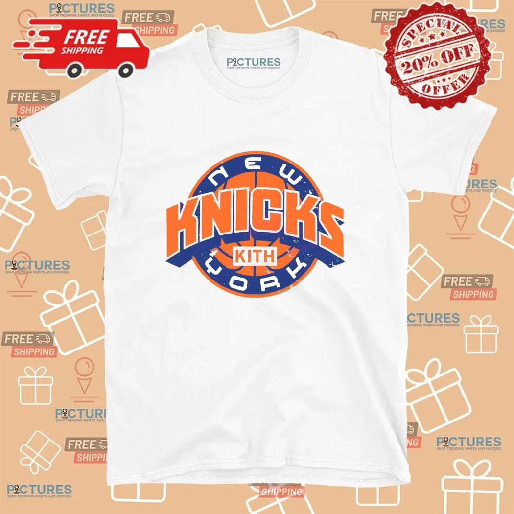 Kith For The New York Knicks NBA Playoffs 2025 Logo T Shirt