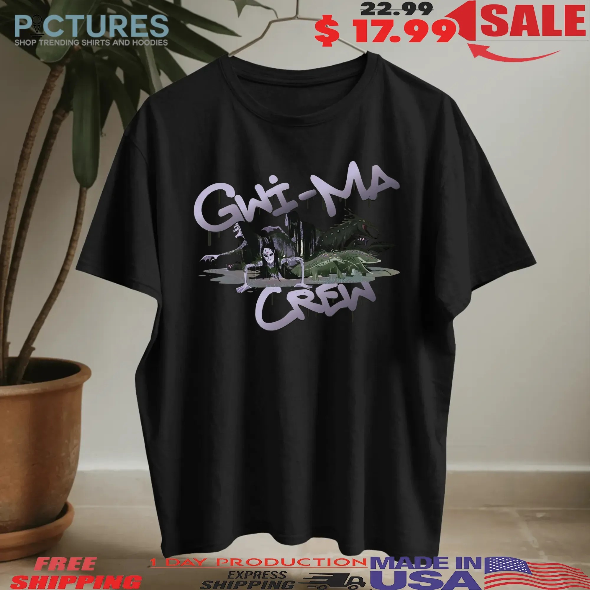 Kpop Demon Hunters Gwi Ma Crew Horror Halloween T Shirt
