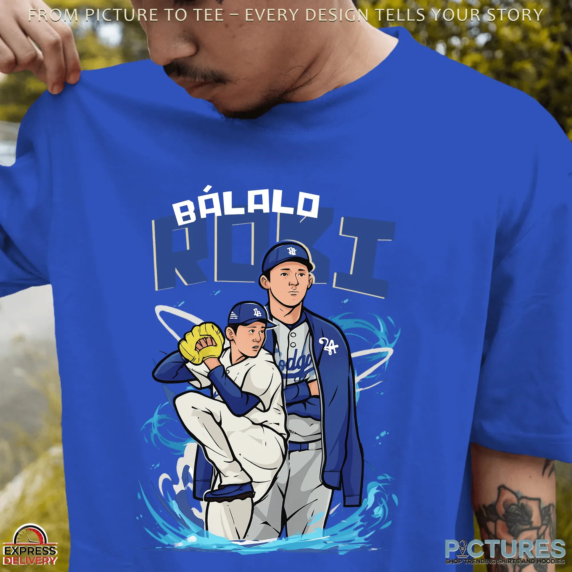 LA Baseball Báilalo Roki Graphic T Shirt